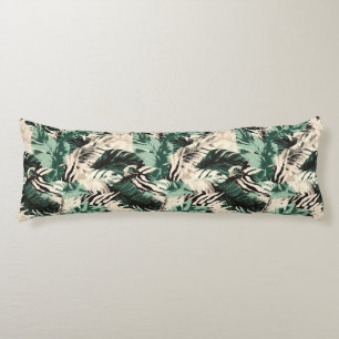 Tropical Palms Print Body Pillow