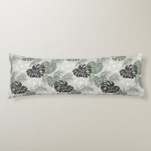 Tropical Palms Print Body Pillow