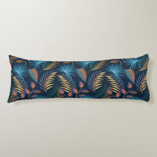 Tropical Palms Print Body Pillow