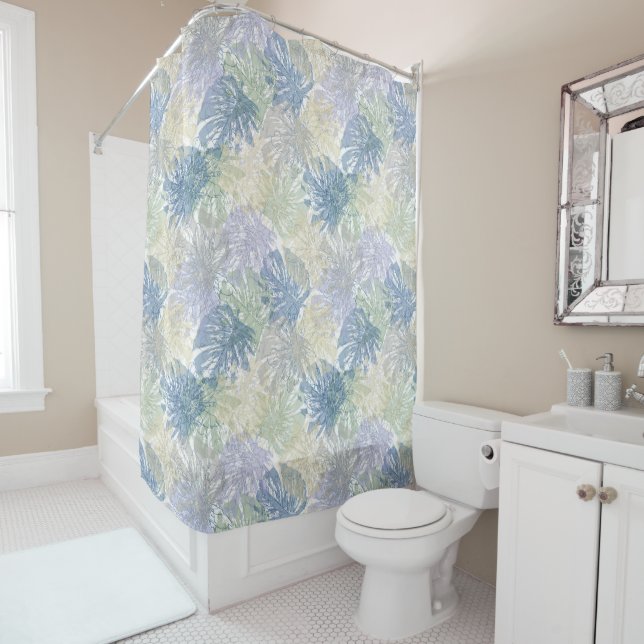Tropical Palms Shower Curtain  (In Situ)