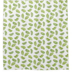Tropical palms shower curtain