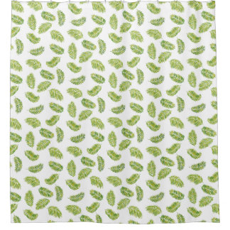 Tropical palms shower curtain