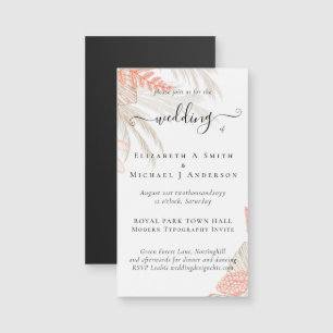 Tropical Pampas Grass Terracotta Wedding