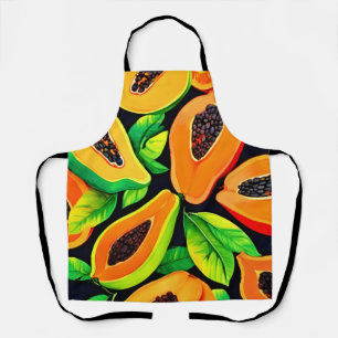 Tropical Papaya Paradise Apron