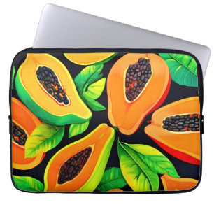 Tropical Papaya Paradise Laptop Sleeve