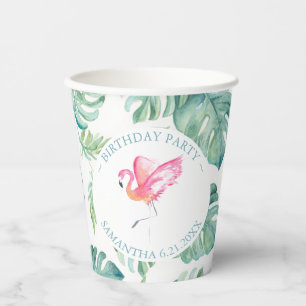 Tropical Paper Cups Personalised