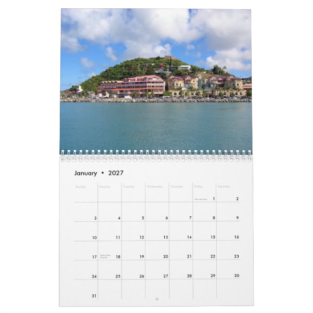 Tropical Paradise 2010 Calendar (Jan 2027)