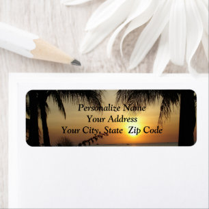 Tropical Paradise Address Label