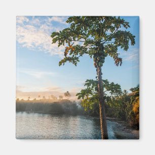 Tropical Paradise At Sunset, Fiji Magnet