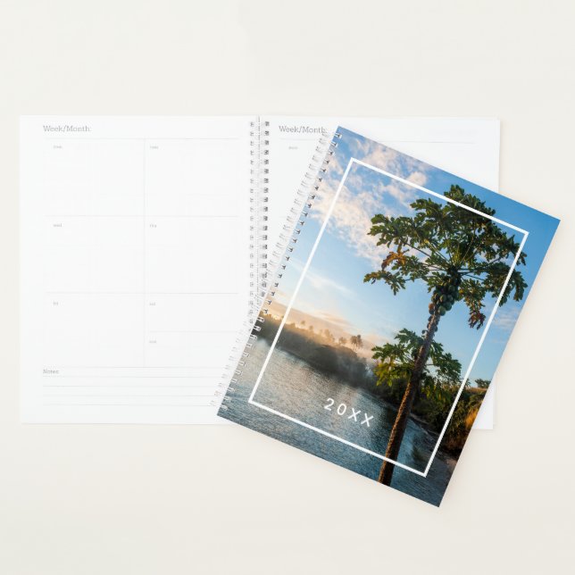 Tropical Paradise At Sunset, Fiji Planner (Display)
