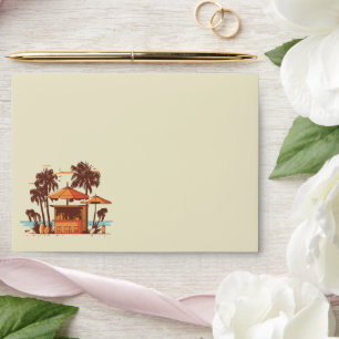 Tropical paradise at the ocean envelope
