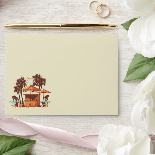 Tropical paradise at the ocean envelope (Wedding)