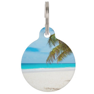 Tropical Paradise Beach Pet Tag