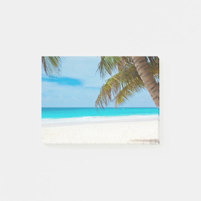 Tropical Paradise Beach Post-it Notes (Front)