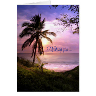 Tropical Paradise Birthday Card