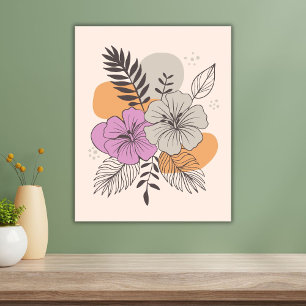 Tropical Paradise Botanical Art, Boho Wall Art