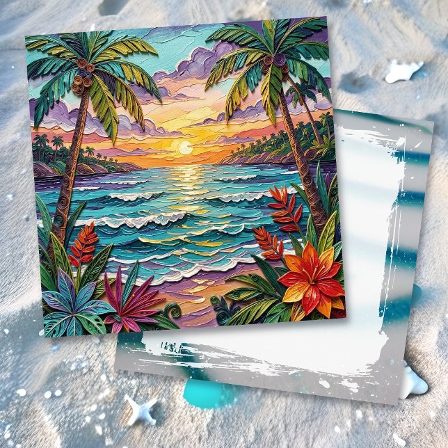 Tropical Paradise | Coastal Blank Card (Creator Uploaded)