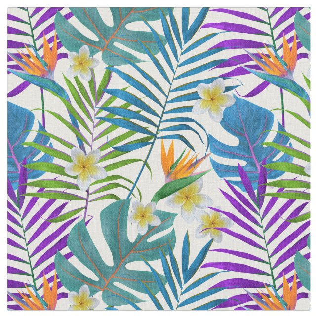Tropical Paradise Fabric (Close Up)