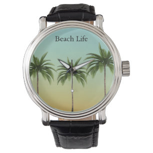 Tropical Paradise Glow Beach Life Elegant Watch