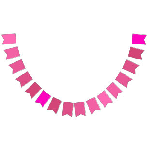 Tropical Paradise Gradient Hot Pink to Fuchsia Bunting