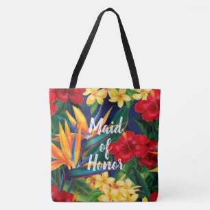 Tropical Paradise Hawaiian Customisable Beach Bag