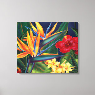 Tropical Paradise Hawaiian Wrapped Canvas