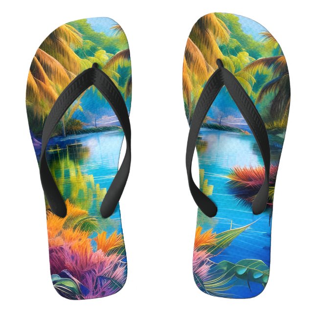 Tropical Paradise II Jandals (Footbed)