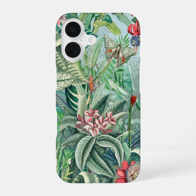Tropical Paradise iPhone 16 Case (Back)