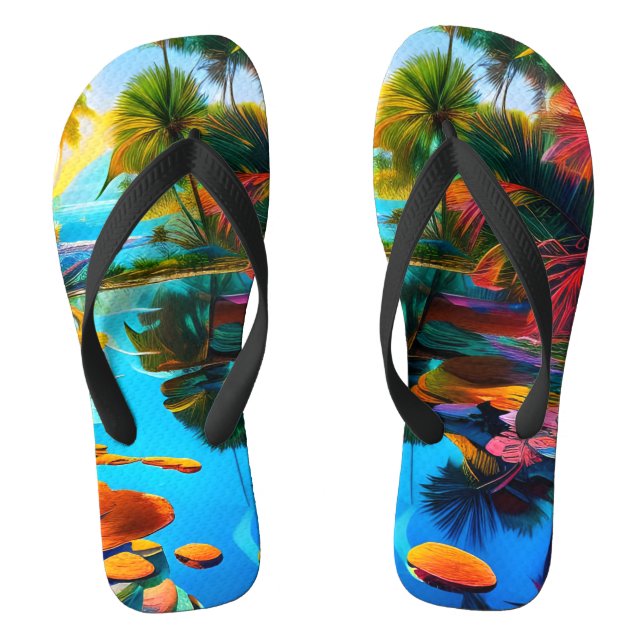 Tropical Paradise Jandals (Footbed)