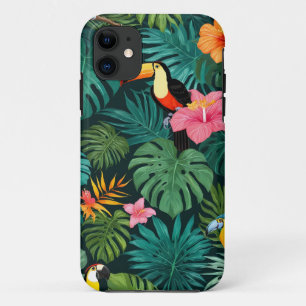 Tropical Paradise Jungle Pattern Case-Mate iPhone Case