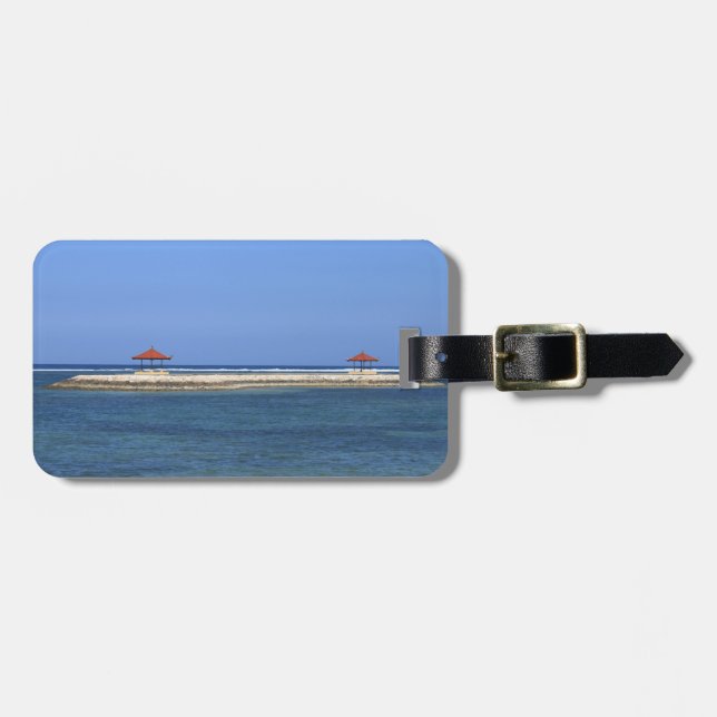 Tropical paradise luggage tag (Front Horizontal)