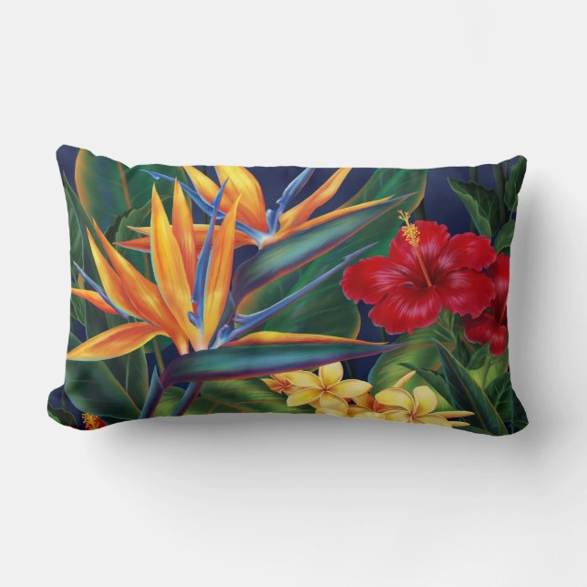 Tropical Paradise Lumbar Decorator Pillows (Front)