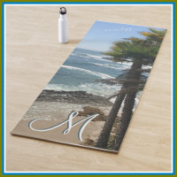 Tropical Paradise Ocean View Custom Monogram  