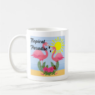 Tropical Paradise Pink Flamingo - Classic Mug