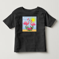 Tropical Paradise Pink Flamingo - Toddler Fine Jer