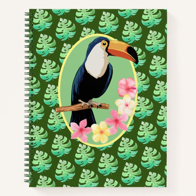 Tropical Paradise Spiral Notebook (Front)