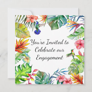 Tropical Paradise Theme Invitation