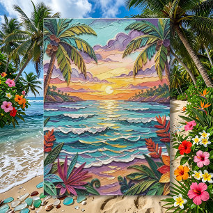 Tropical Paradise Thinking of You Card
