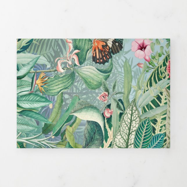 Tropical Paradise Tri-Fold Card (Cover)