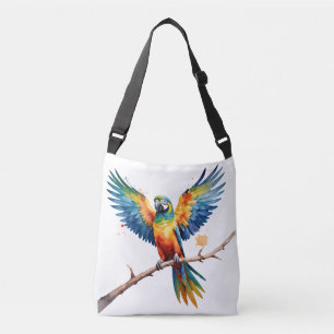 Tropical Parrot Crossbody Bag
