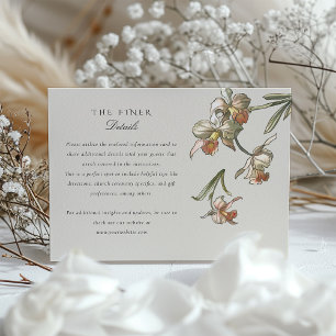 Tropical Parrot Pair Wedding Information Card
