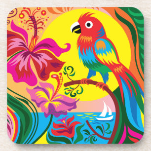 Tropical Parrot Paradise Coaster