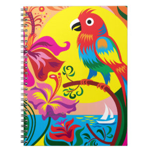 Tropical Parrot Paradise Notebook