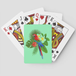 Tropical Parrot Playing Cards