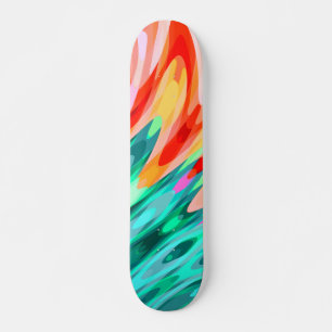 Tropical Parrot Wing  Skateboard