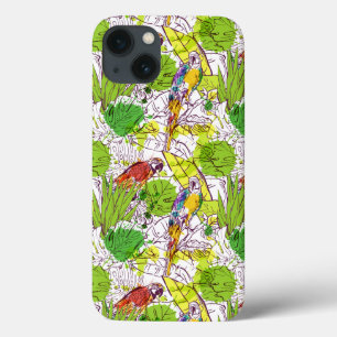 Tropical Parrots iPhone 13 Case