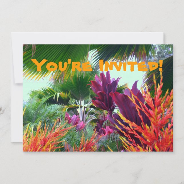 Tropical Party Invitation (Front)