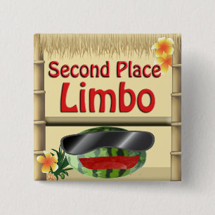 Tropical Party Tiki Hut 2nd Place Limbo Button