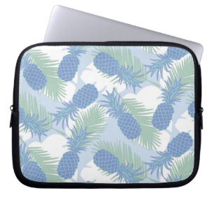 Tropical Pastel Pineapple Pattern Laptop Sleeve