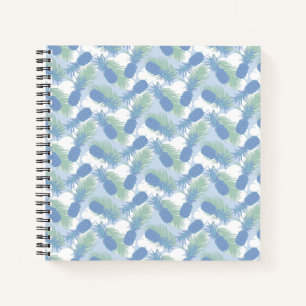 Tropical Pastel Pineapple Pattern Notebook
